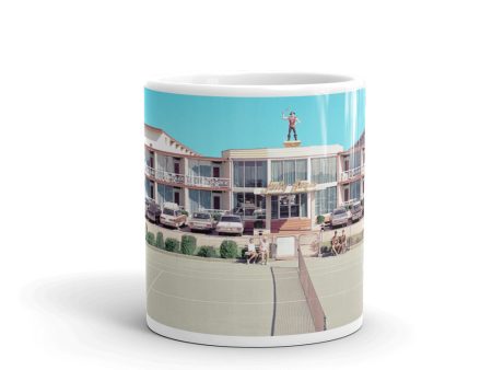 Jolly Roger Motel, Wildwood, NJ - 1960 s Tennis Court - Mug Hot on Sale