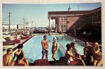 Carriage Stop Motel, 1960 s Postcard, Pool Picture, Wildwood Crest, New Jersey Hot on Sale