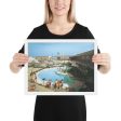 Caribbean Motel 1960 s Pool Photograph - Framed paper poster For Cheap