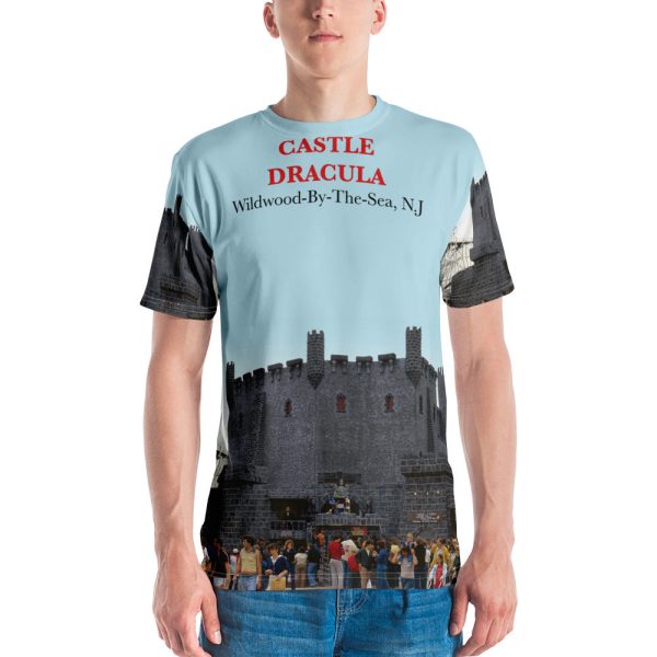 Castle Dracula in Wildwood, NJ from the 1970 s - Men s T-Shirt Overall Printed Supply