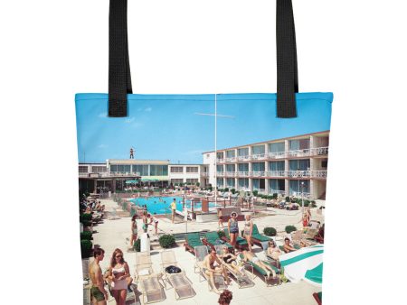 Jolly Roger Motel, Wildwood, NJ -  1960 s Pool, - Tote Bag Hot on Sale