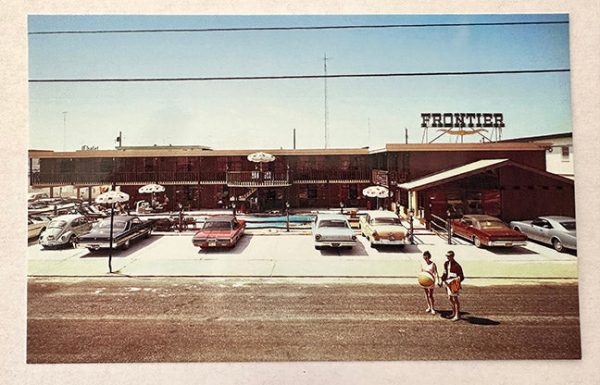 Frontier Motel, this is either a late 1950 s or early 1960 s Picture Postcard. Online Sale