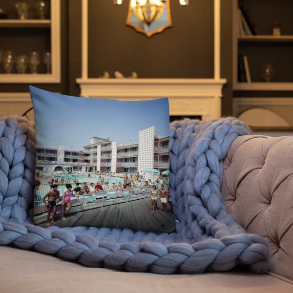 Bahama Motel Ventnor New Jersey, 1960 s Boardwalk & Pool - Premium Pillow Cheap