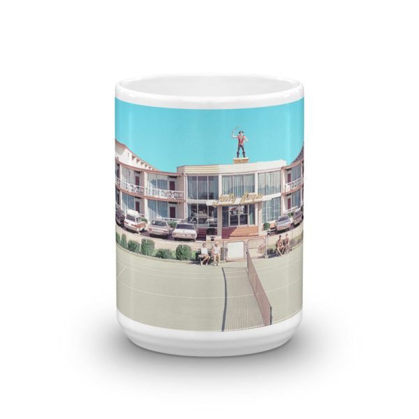 Jolly Roger Motel, Wildwood, NJ - 1960 s Tennis Court - Mug Hot on Sale