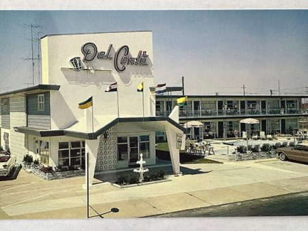 Del Conte Resort Motel 1960 s Postcard, Wildwood Crest, New Jersey Online