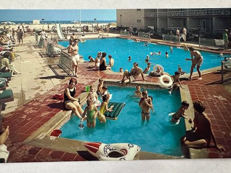 Jolly Roger Motel, 1960 s Postcard, Wildwood Crest, NJ Online now