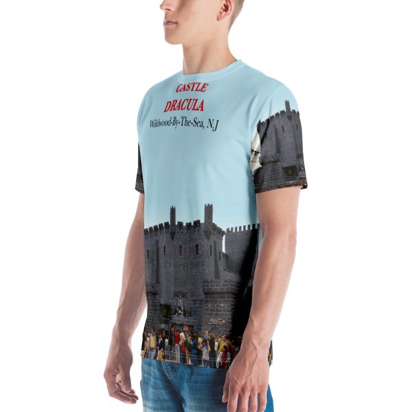 Castle Dracula in Wildwood, NJ from the 1970 s - Men s T-Shirt Overall Printed Supply