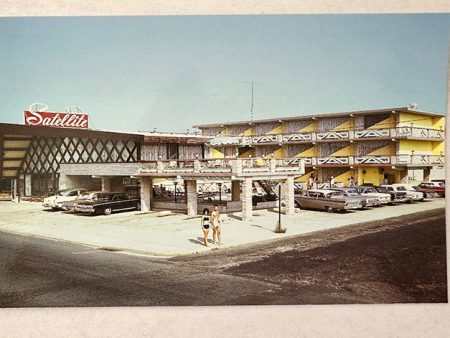 Satellite Motel 1960 s Postcard, Wildwood Crest NJ Supply