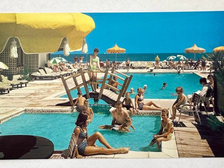 Singapore Motel Postcard - Kiddie Pool Picture from the 1960 s, Wildwood Crest NJ on Sale