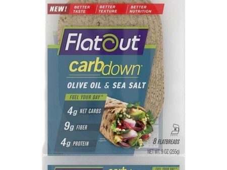 Flatout - Carbdown Flatbread - Olive Oil & Sea Salt Online Hot Sale