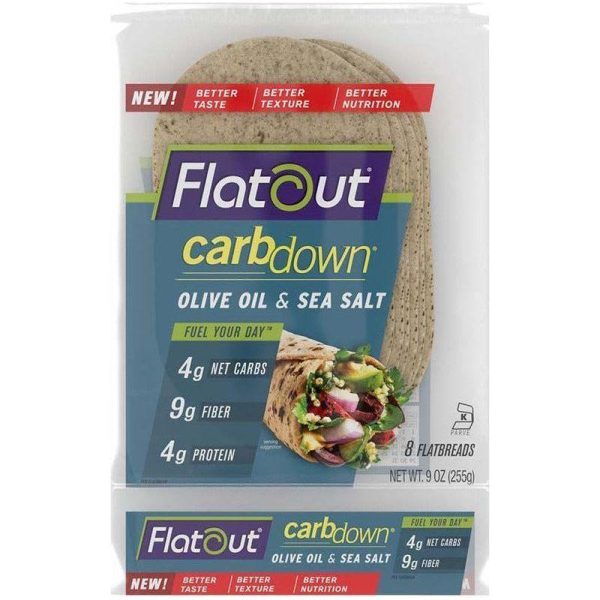 Flatout - Carbdown Flatbread - Olive Oil & Sea Salt Online Hot Sale