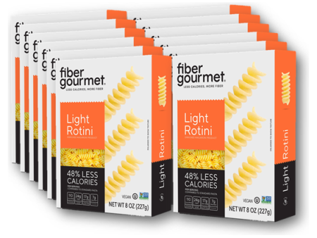 Fiber Gourmet - High Fiber Light Pasta - Rotini ** Case of 12 ** (8 oz per box) on Sale