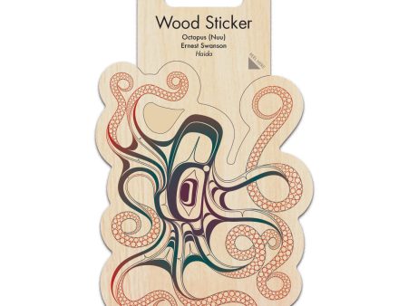 Wood Sticker | Octopus (Nuu) by Ernest Swanson Online Hot Sale