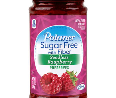 Polaner - Sugar Free Jam with Fiber - Seedless Raspberry - 13.5 oz Sale