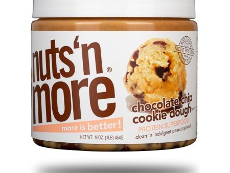 Nuts N More - High Protein Spread - Chocolate Chip Cookie Dough - 16 oz Fashion