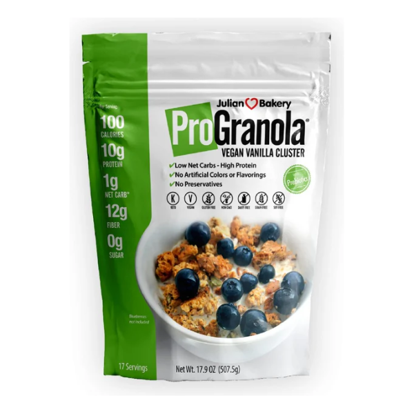 Julian Bakery - Pro Granola - Vegan Vanilla Cluster - 507g on Sale