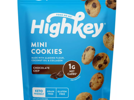 *HighKey - Keto Mini Cookies - Chocolate Chip - 2 oz Supply