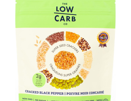 The Low Carb Co - Super Seed Keto Cracker - Cracked Pepper - 101g Online Sale