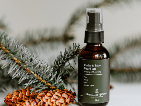 Handmade Cedar and Sage Beard Oil by Lesley Assu For Sale