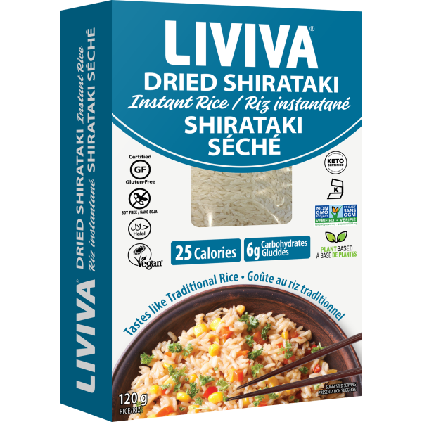 Liviva - Low Carb Dried Shirataki - Instant Rice For Sale