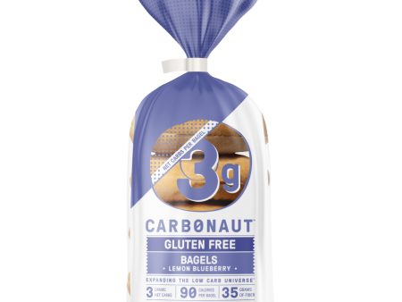 Carbonaut - Gluten Free Bagels - Lemon Blueberry - 335g Hot on Sale