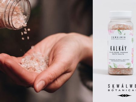 KALKÁY (Wild Rose) Yarrow Bath Salts by Sḵwálwen Botanicals Online