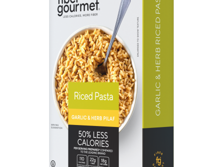 Fiber Gourmet - High Fiber Light Rice Pasta - Garlic and Herb - 5 oz box Online