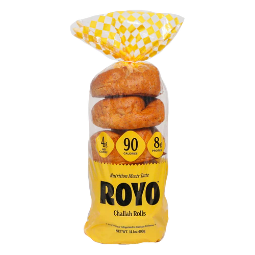 Royo Bread Company - Low Carb Challah Rolls - 6 rolls Supply