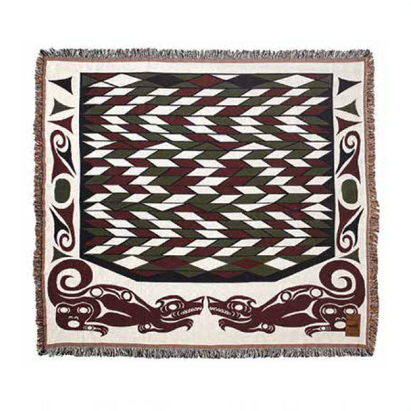 Cotton Tapestry Blanket | Takaya by Debra Sparrow For Sale