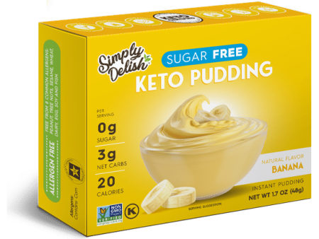 Simply Delish - Sugar Free Keto Pudding - Banana Hot on Sale