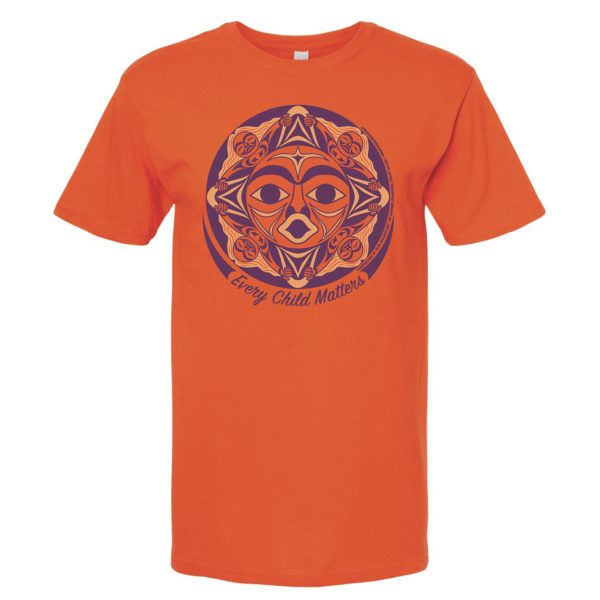 Every Child Matters (Protected by our Ancestors) Orange T-shirt by Simone Diamond Online Sale