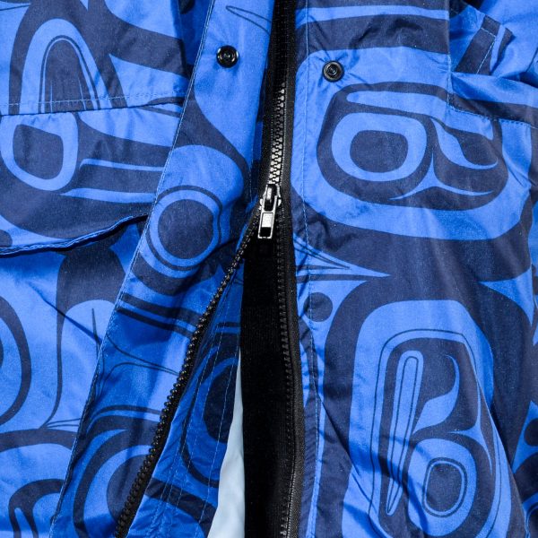 Hooded Rain Coat | Raven Transforming (Blue) by Kelly Robinson Online now