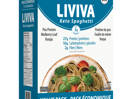 Liviva - Low Carb Keto Pasta - Value Pack of 12 Online Sale