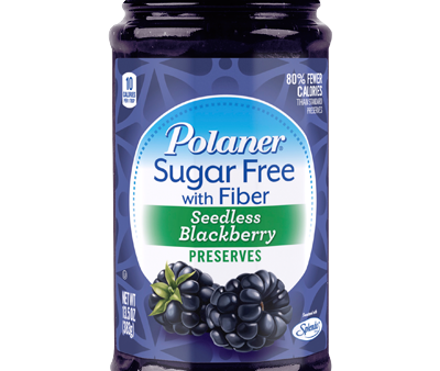 Polaner - Sugar Free Jam with Fiber - Seedless Blackberry - 13.5 oz Fashion