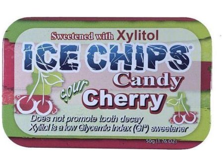 Ice Chips - Xylitol Sugar Free Candy - Sour Cherry - 1.76 oz For Cheap