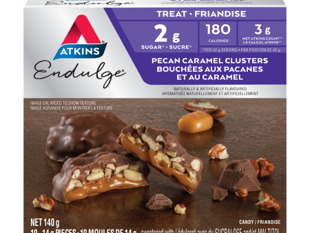 Atkins Endulge Treat - Pecan Caramel Clusters - 10 Pieces For Discount