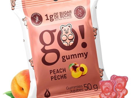 Go Nutrition - Go Gummy -  Peach - 50g For Sale