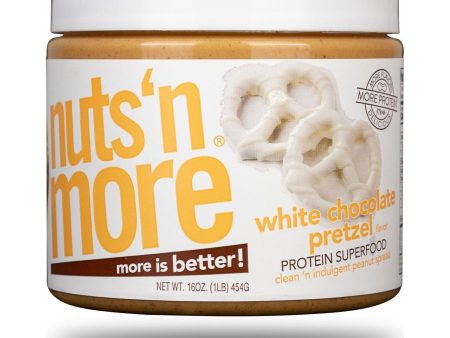 Nuts N More - High Protein Spread - White Chocolate Pretzel - 16 oz For Discount