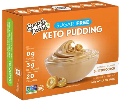 Simply Delish - Sugar Free Keto Pudding - Butterscotch Fashion