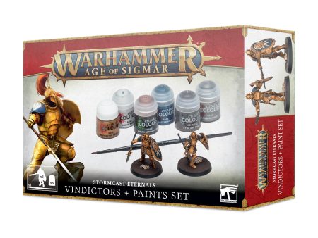 Age of Sigmar: Stormcast Eternals Vindictors + Paints Set Cheap