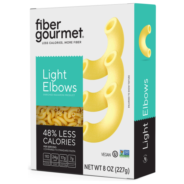 Fiber Gourmet - High Fiber Light Pasta - Elbows - 8 oz box Online Sale