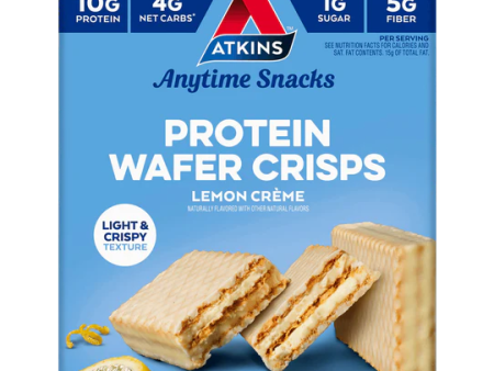 Atkins - Protein Wafer Crisp - Lemon Creme - 5 Bars For Sale