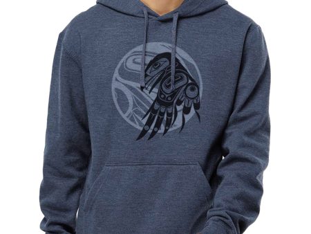 Cotton Blend Pullover Hoodie | Raven Moon by Allan Weir For Discount