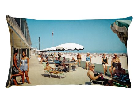 Beach Waves Motel 1960 s, Wildwood NJ - Rectangular Pillow Supply