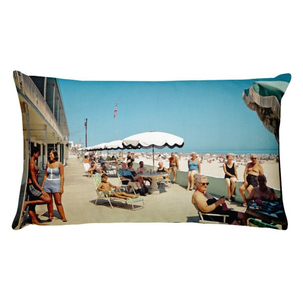 Beach Waves Motel 1960 s, Wildwood NJ - Rectangular Pillow Supply