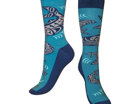 Art Socks | Humpback Whales by Ben Houstie on Sale