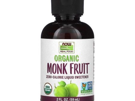 NOW - Organic Monk Fruit - Sweetener - 2 fl oz For Sale