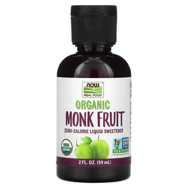 NOW - Organic Monk Fruit - Sweetener - 2 fl oz For Sale