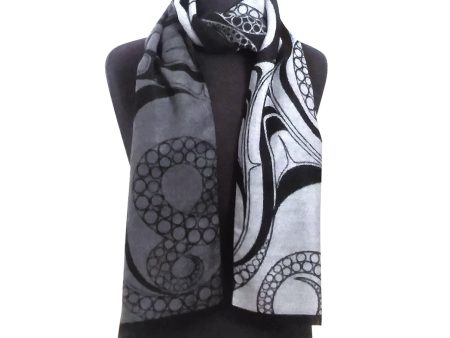 Brushed Silk Scarf | Octopus (Nuu) by Ernest Swanson Online now