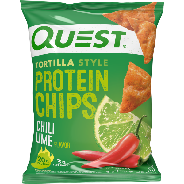 Quest Tortilla Style Protein Chips - Chili Lime - 1 Bag For Sale